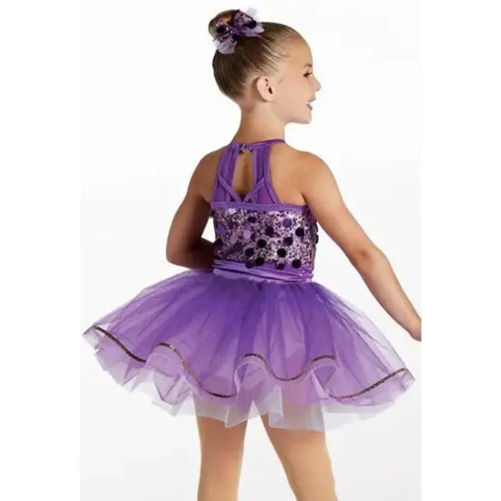 Pre-Owned Dance Costume Large Child Purple Weissman 15653 Tap Jazz Clogging Mus